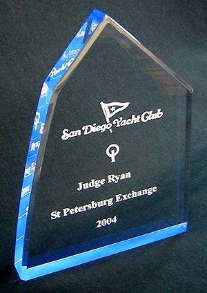 Acrylic Optimist Sail Trophies